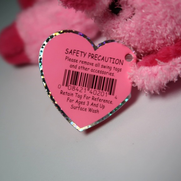 Ty Pinkys Beanie Baby - Silky the Pink Pig | MWMT - New Mint Tags | Rare - Picture 14 of 17